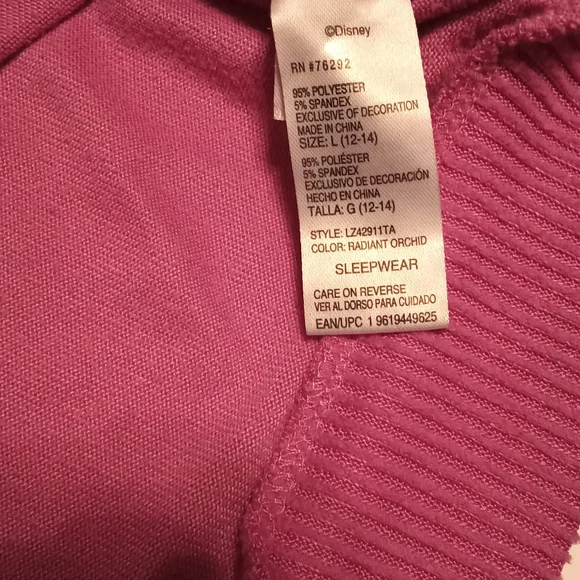 Women's Disney TNBC Pj Set - Purple and Gray - Picture 7 of 14